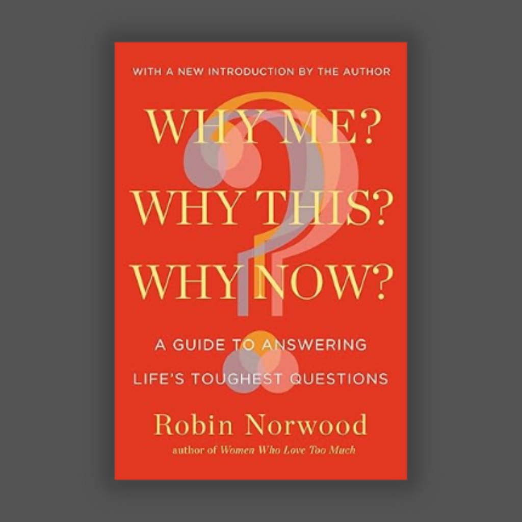 Robin Norwood Author of Why Me Why This Why Now - Book Cover